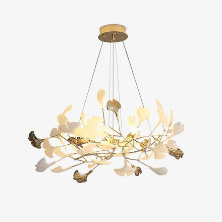 Gingko Curated Hand-Thrown Ceramic Chandelier