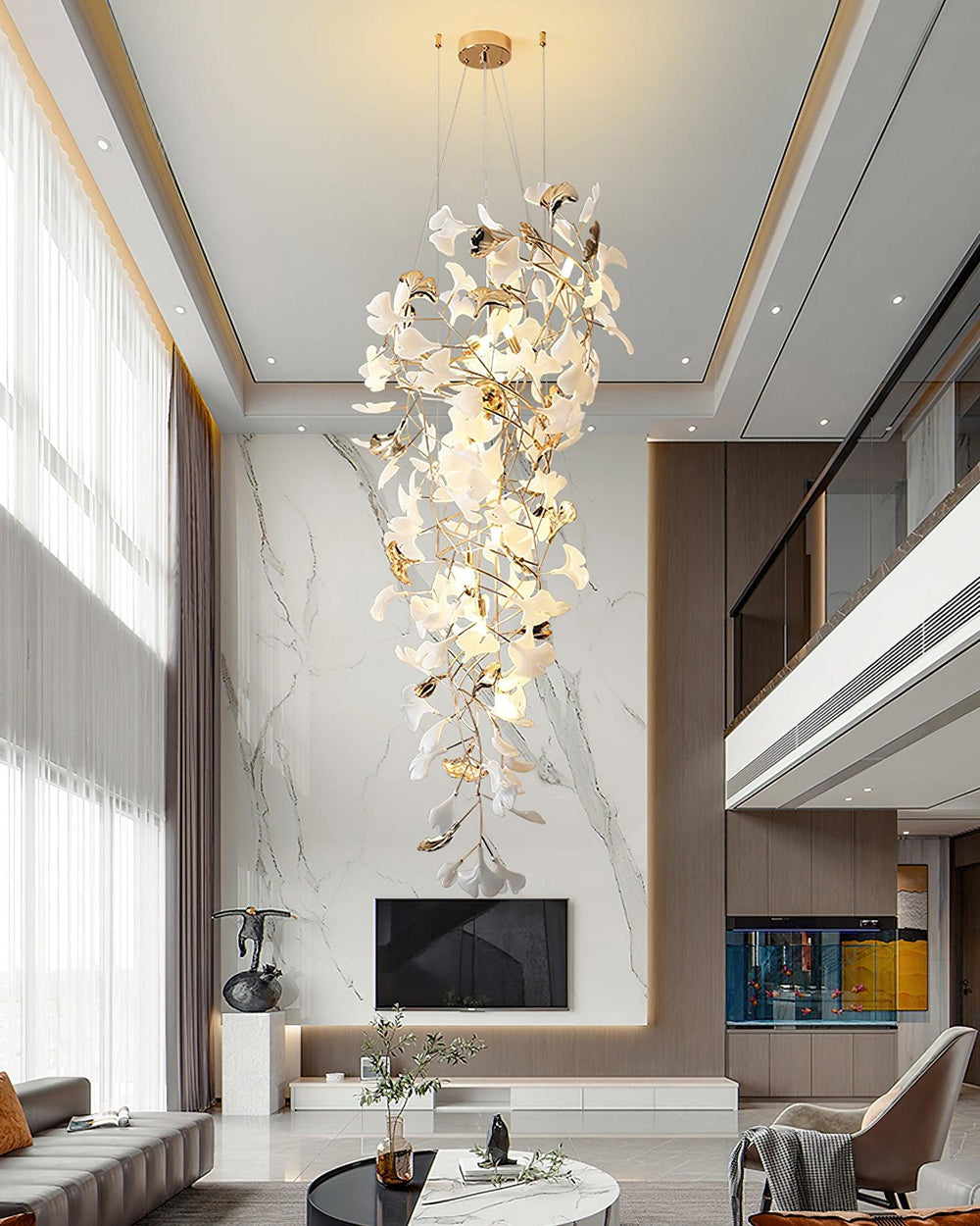 Gingko Ojo Curated Hand-Thrown Ceramic Chandelie