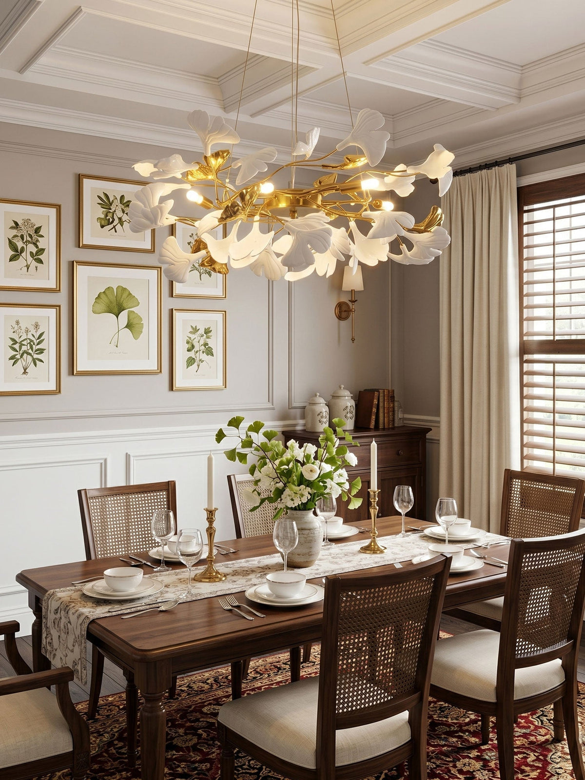 Gingko Ring Chandelier – Ambient Illumination in Luxury Interior Setting View 3