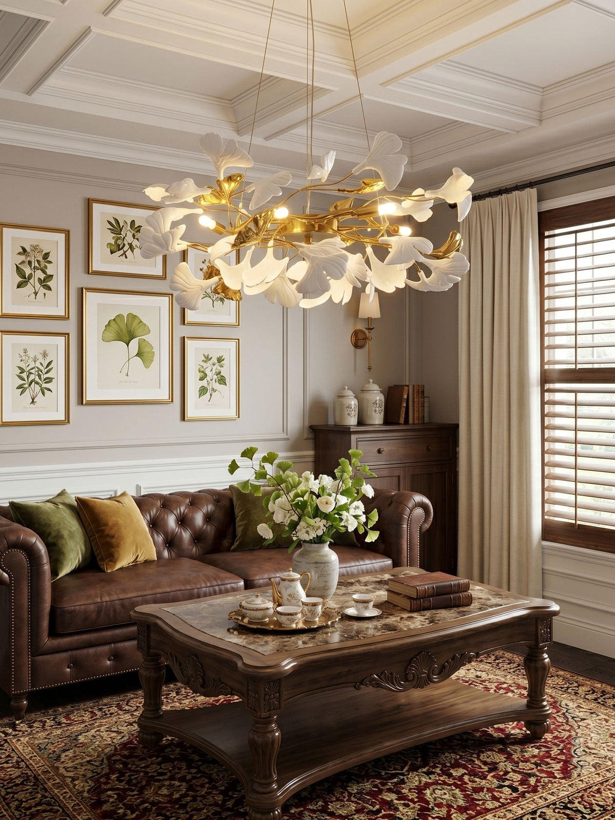 Gingko Ring Chandelier – Ambient Illumination in Luxury Interior Setting View 5