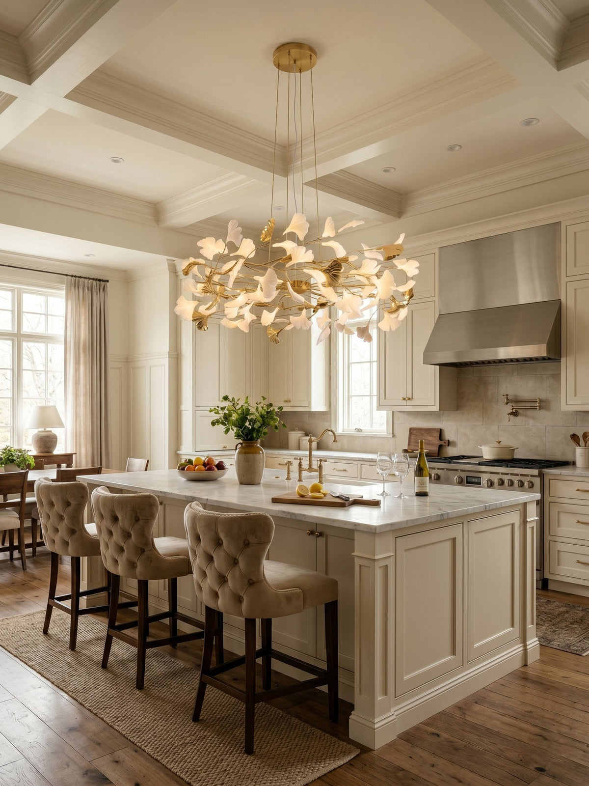 Gingko Ring Chandelier – Ambient Illumination in Luxury Interior Setting View 6