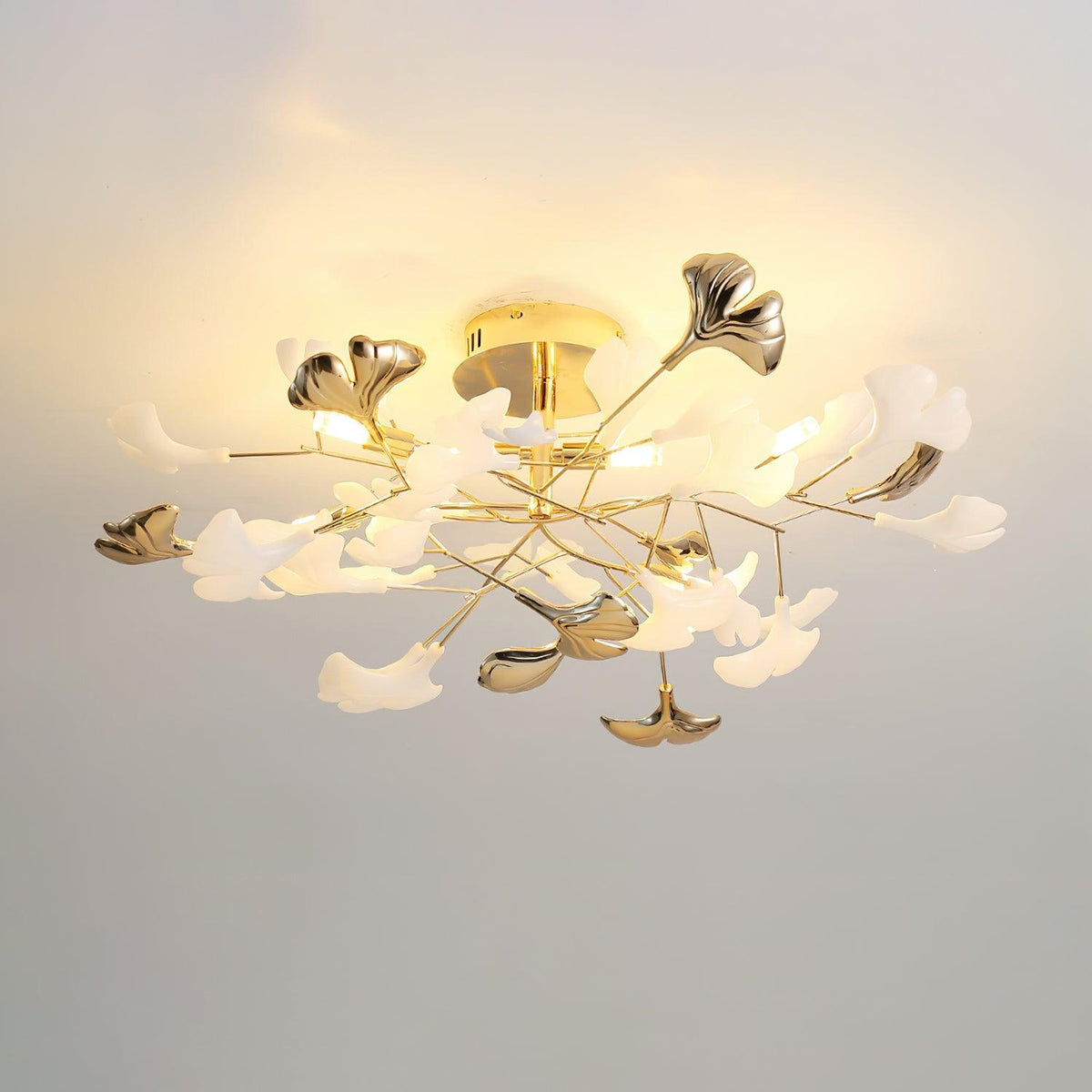Gingko Rotating Flush Mount – Ambient Illumination in Luxury Interior Setting View 22
