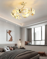 Gingko Rotating Flush Mount – Ambient Illumination in Luxury Interior Setting View 14