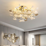 Gingko Rotating Flush Mount – Ambient Illumination in Luxury Interior Setting View 10