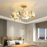 Gingko Rotating Flush Mount – Ambient Illumination in Luxury Interior Setting View 12