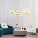 Gingko Curated Hand-Thrown Ceramic Chandelier – spatial dining room perspective