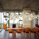 Gingko Curated Hand-Thrown Ceramic Chandelier – macro detail view #1
