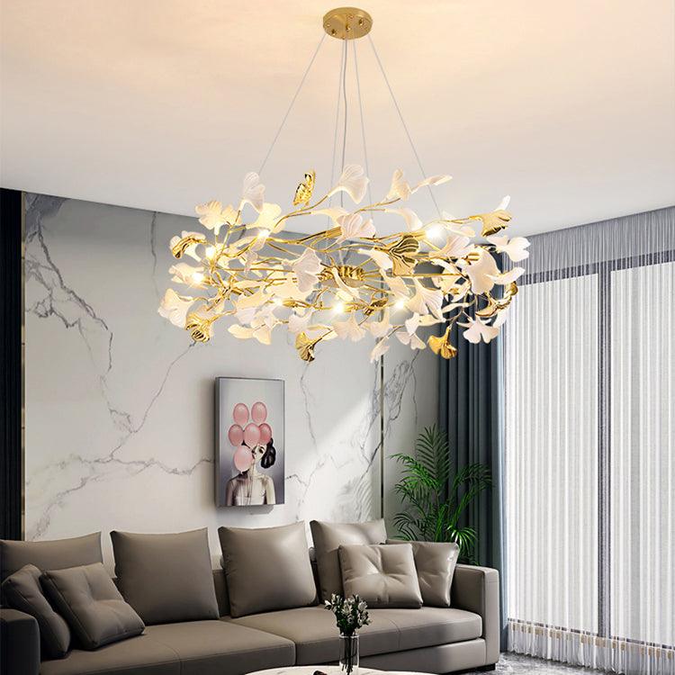 Gingko Ring Chandelier – Ambient Illumination in Luxury Interior Setting View 7