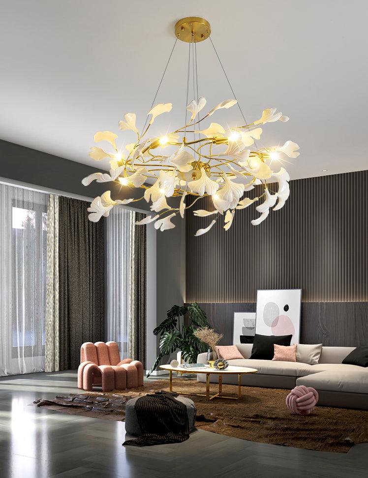 Gingko Ring Chandelier – Ambient Illumination in Luxury Interior Setting View 11