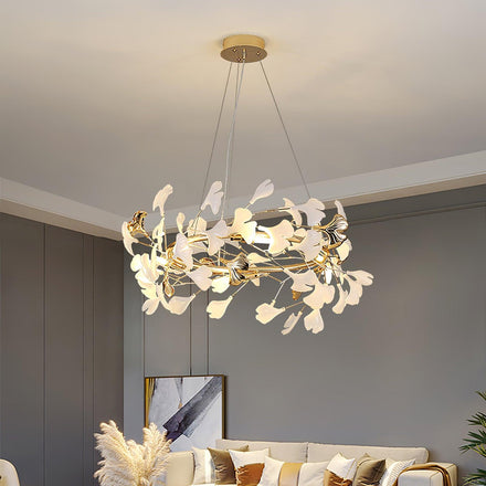 Modern Gingko Chandelier