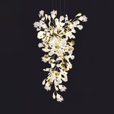 Gingko Curated Hand-Thrown Ceramic Chandelier – structural canopy joint detail #1