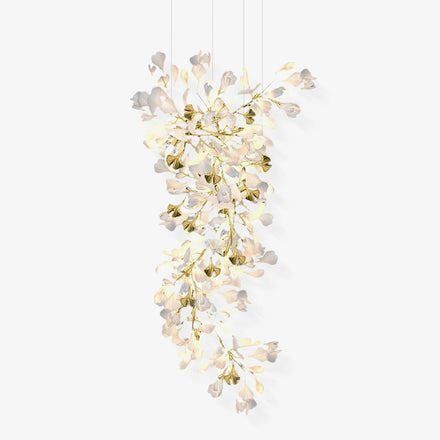 Gingko Curated Hand-Thrown Ceramic Chandelier