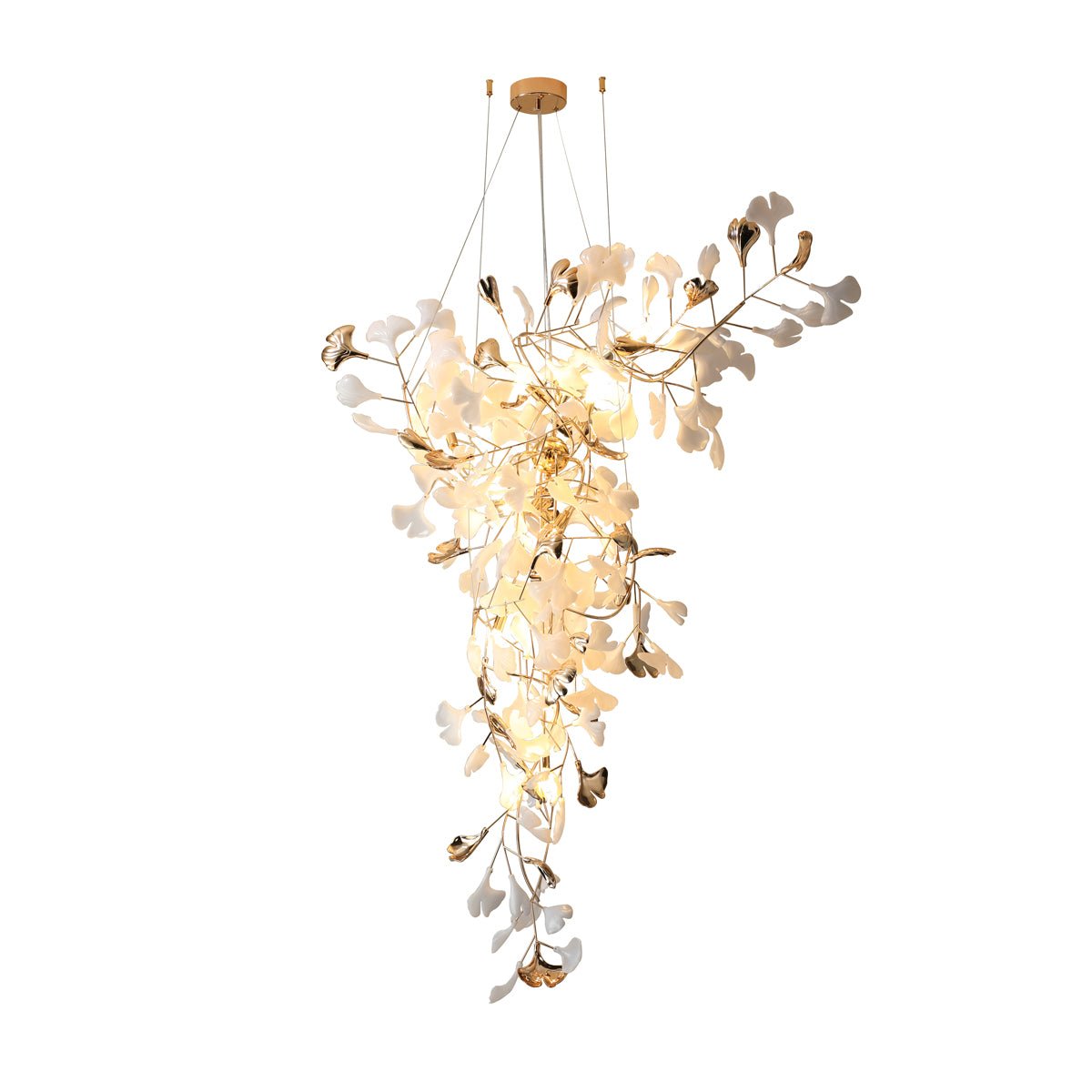 Ginkgo Vine Chandelier – Ambient Illumination in Luxury Interior Setting View 16