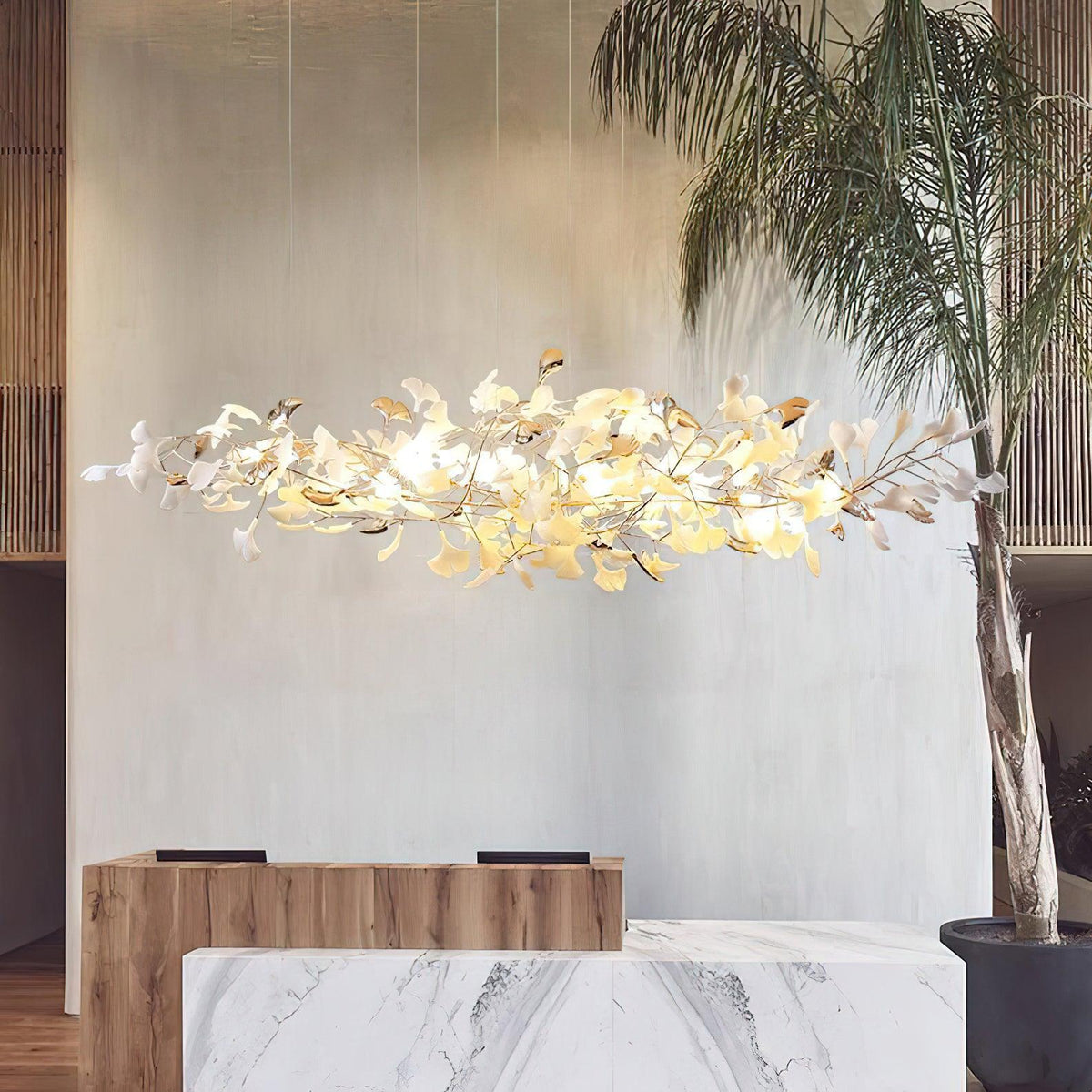 Ginkgo Cloud Chandelier – Ambient Illumination in Luxury Interior Setting View 6