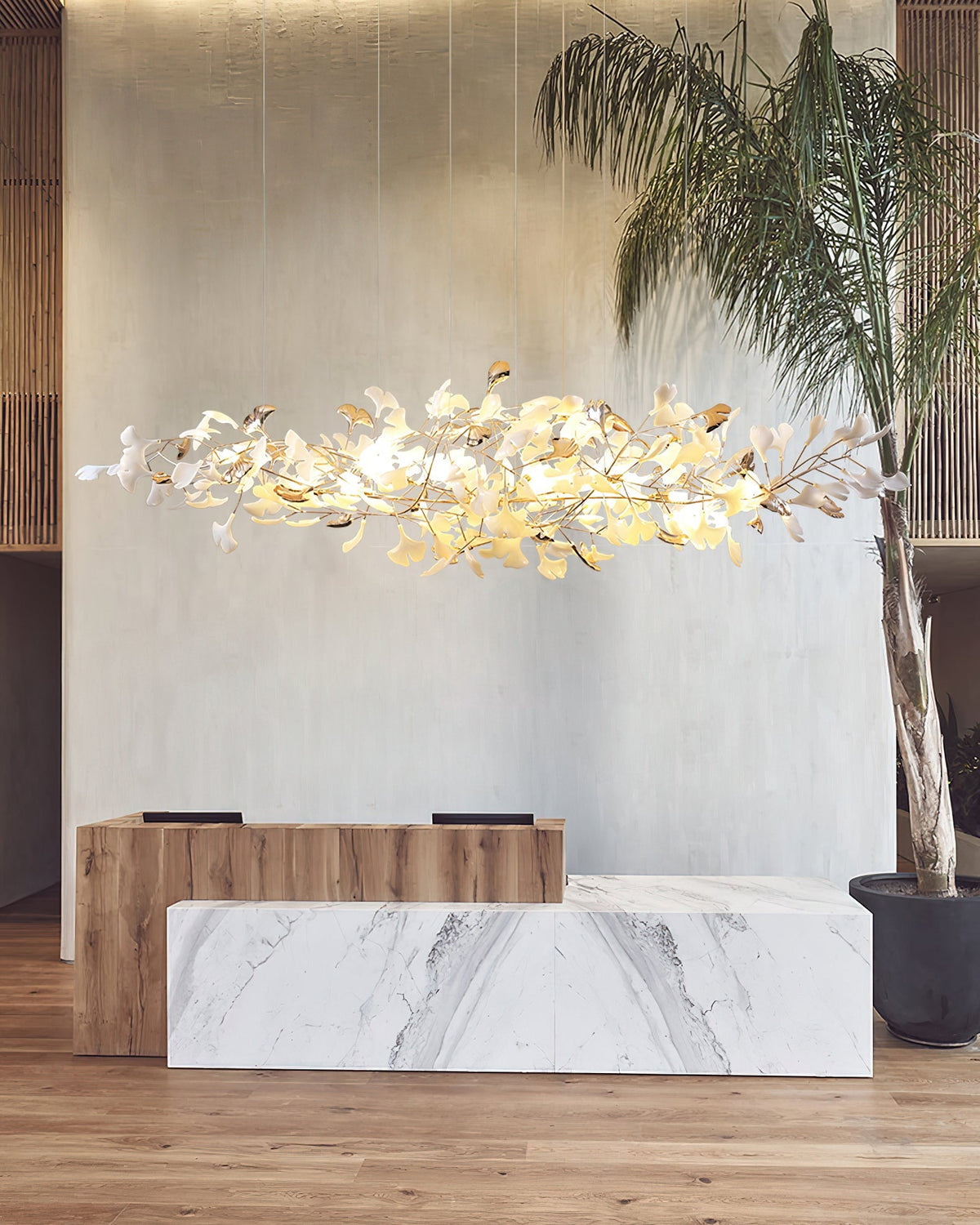 Ginkgo Cloud Chandelier – Ambient Illumination in Luxury Interior Setting View 11
