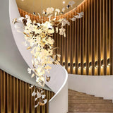 Ginkgo Vine Chandelier – Handcrafted Material Texture and Detail View