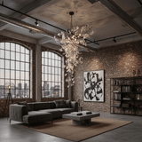 Ginkgo Vine Chandelier – Ambient Illumination in Luxury Interior Setting View 11