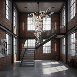 Ginkgo Vine Chandelier – Ambient Illumination in Luxury Interior Setting View 14