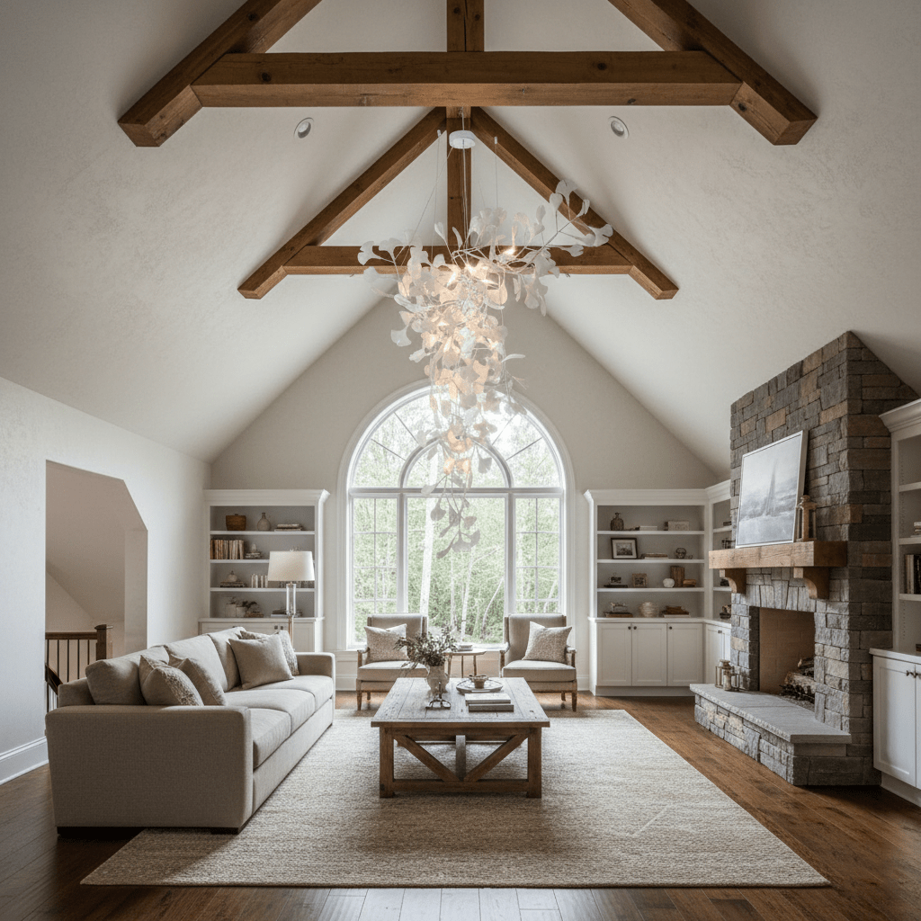 Ginkgo Vine Chandelier – Ambient Illumination in Luxury Interior Setting View 15