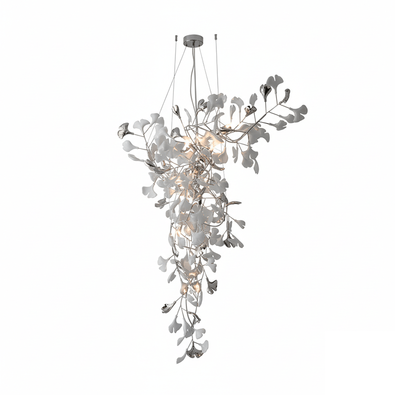 Ginkgo Vine Chandelier – Ambient Illumination in Luxury Interior Setting View 17