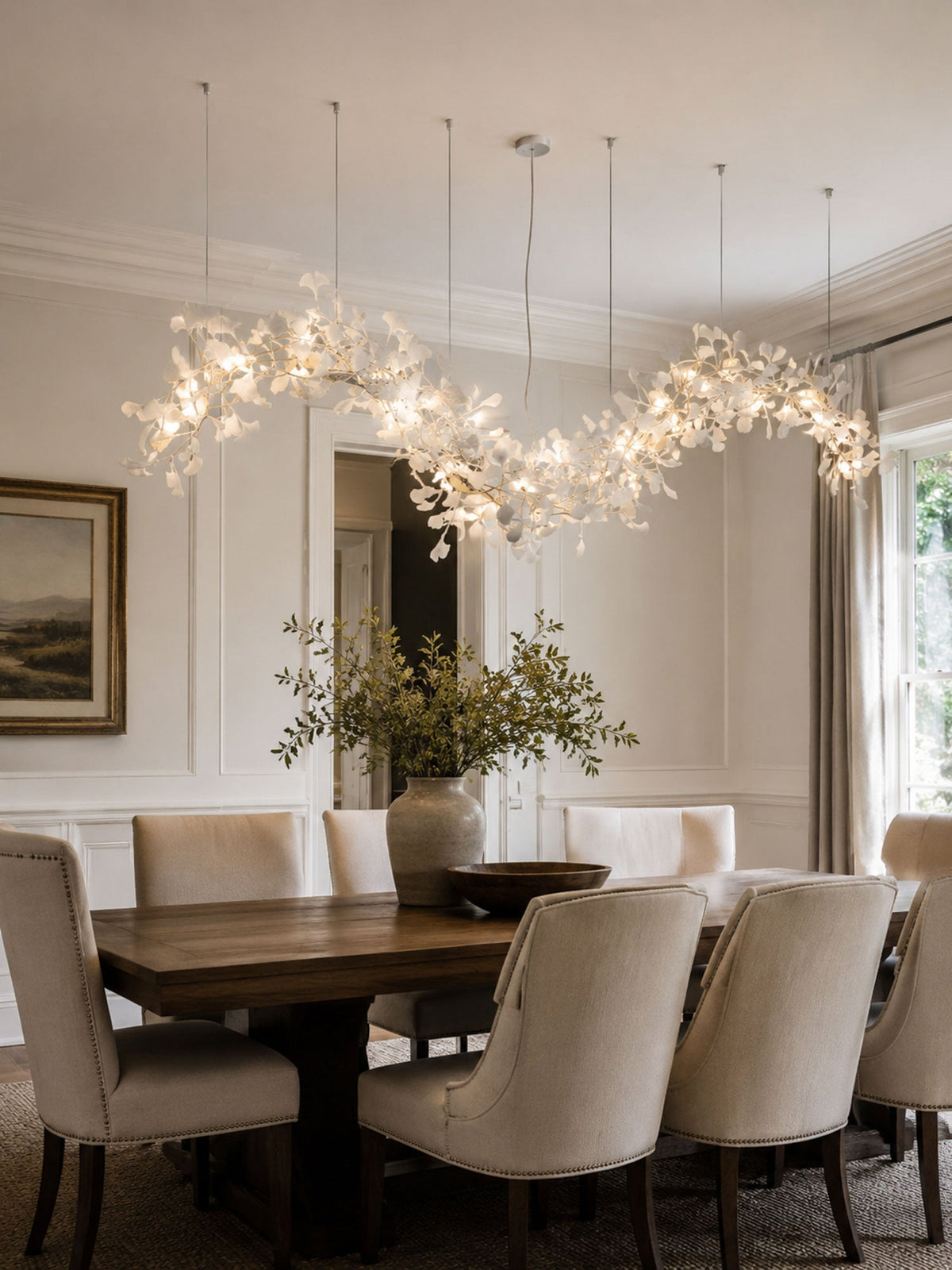 Ginkgo Vine Chandelier – Ambient Illumination in Luxury Interior Setting View 6