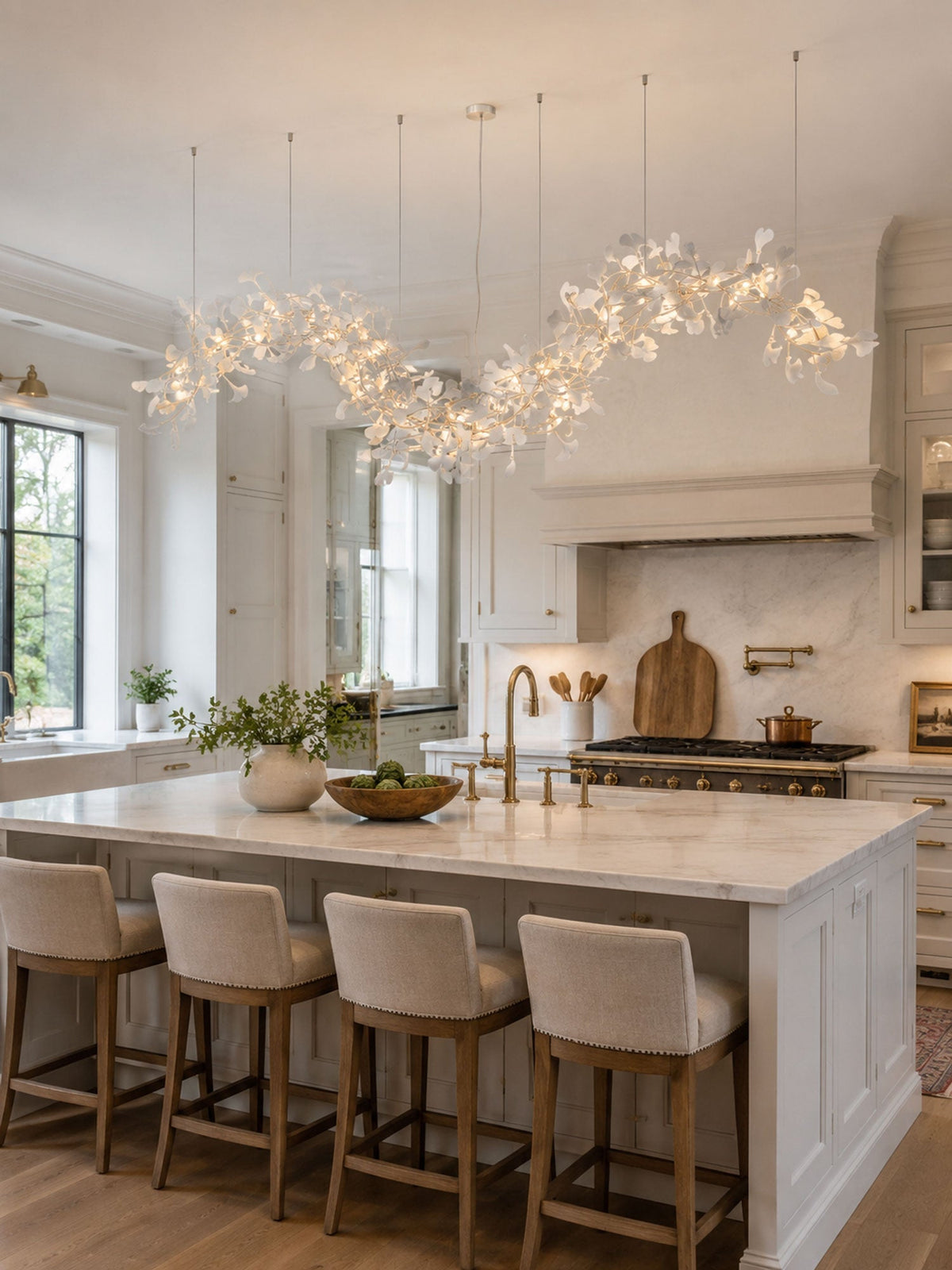 Ginkgo Vine Chandelier – Ambient Illumination in Luxury Interior Setting View 4