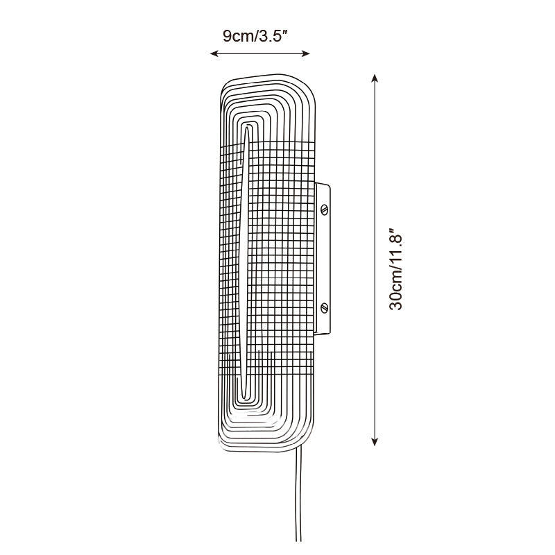 Glacium Plug-in Cast Glass Sconce – macro detail view