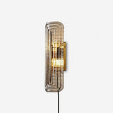 Glacium Plug-in Cast Glass Sconce – Mouth-Blown Frosted Glass Wall Sconce