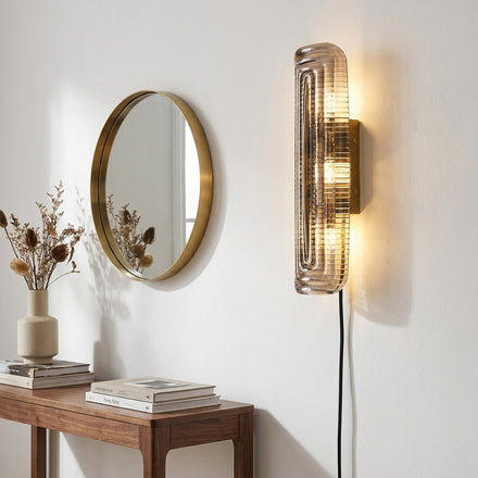 Glacium Plug In Wall Sconce