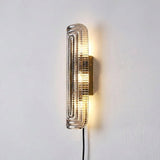 Glacium Plug-in Cast Glass Sconce – W 12cm x H 40cm W 4.7 x H 15.7 finish configuration #1