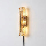 Glacium Plug-in Cast Glass Sconce – W 12cm x H 40cm W 4.7 x H 15.7 finish configuration