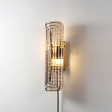 Glacium Plug-in Cast Glass Sconce – W 9cm x H 30cm W 3.5 x H 11.8 finish configuration #1