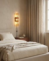 Glacium Plug-in Cast Glass Sconce – structural canopy joint detail