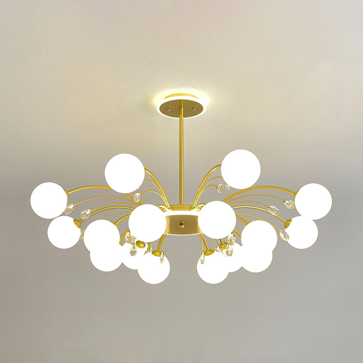 Glamorous Glass Raindrop Chandeliers Curated Mou – 12 Heads: ∅ 39.4 x H 19.7  Dia 100cm x H finish configuration #1