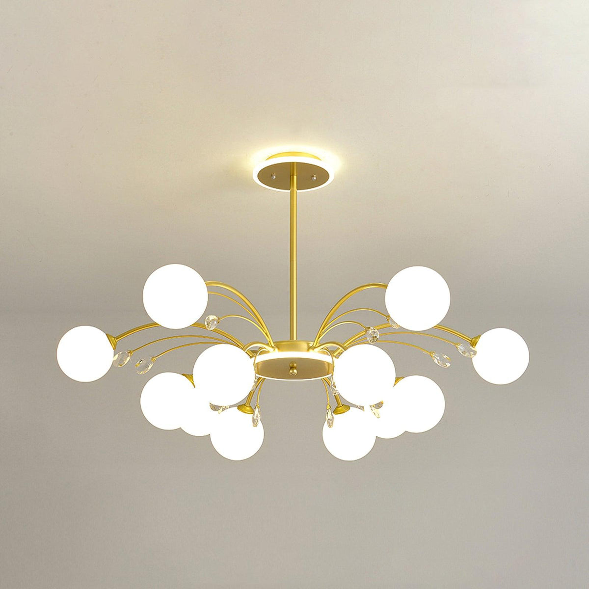 Glamorous Glass Raindrop Chandeliers Curated Mou – 8 Heads: ∅ 31.5 x H 19.7  Dia 80cm x H 5 finish configuration #1