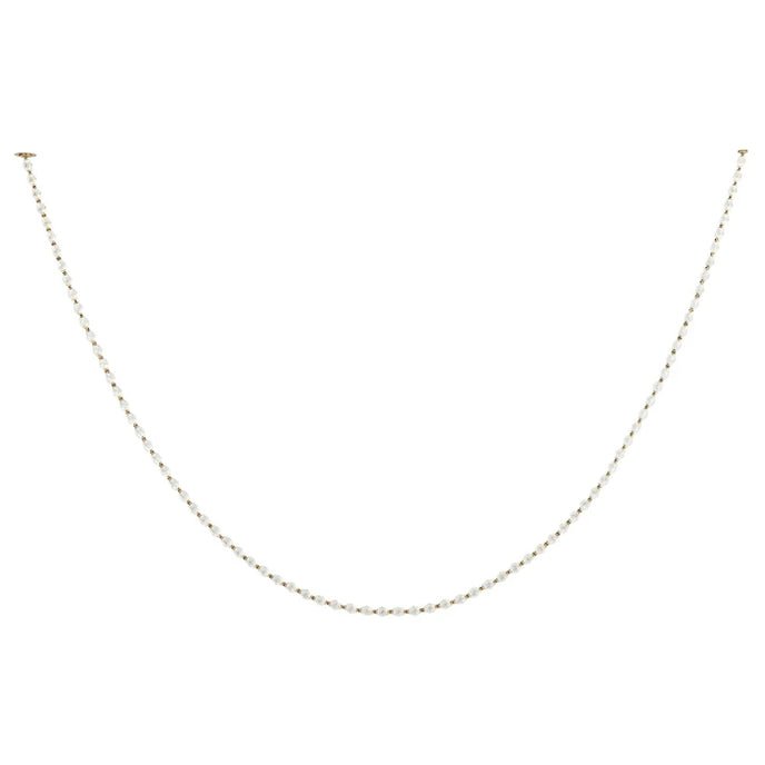 Riviere Chain Curated Mouth-Blown Frosted Glass – unlit natural material contrast #1 #2 #3