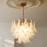 Murano Glass Leaf Chandelier – Ambient Illumination in Luxury Interior Setting View 46