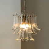 Murano Glass Leaf Chandelier – Ambient Illumination in Luxury Interior Setting View 16