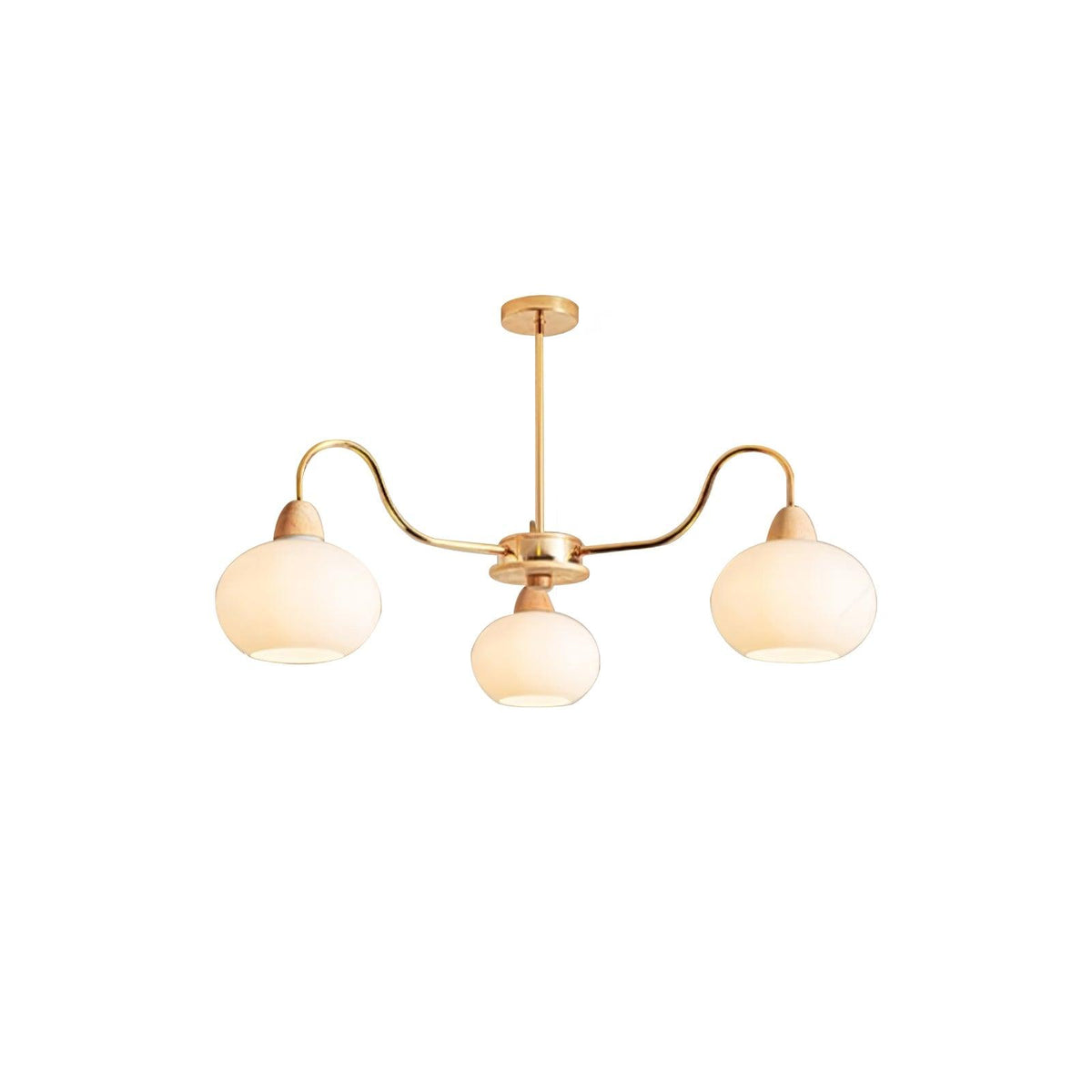 Glass Persimmon Curated Mouth-Blown Frosted Glas – illuminated warm ambiance setting #1
