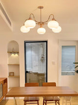 Glass Persimmon Curated Mouth-Blown Frosted Glas – unlit natural material contrast