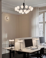 Glass Sphere Cluster Chandelier – Ambient Illumination in Luxury Interior Setting View 6