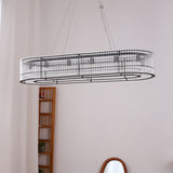 Glass Tube Ring Chandelier – Ambient Illumination in Luxury Interior Setting View 15