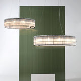 Glass Tube Ring Chandelier – Ambient Illumination in Luxury Interior Setting View 6