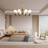 Globe Orb Curated Mouth-Blown Frosted Glass Chan – architectural ceiling profile