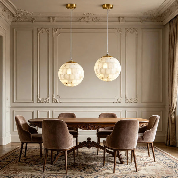 Globus Alabaster Pendant Light