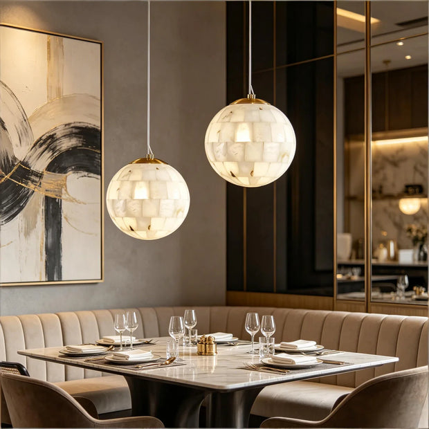 Globus Alabaster Pendant Light | JINSHE