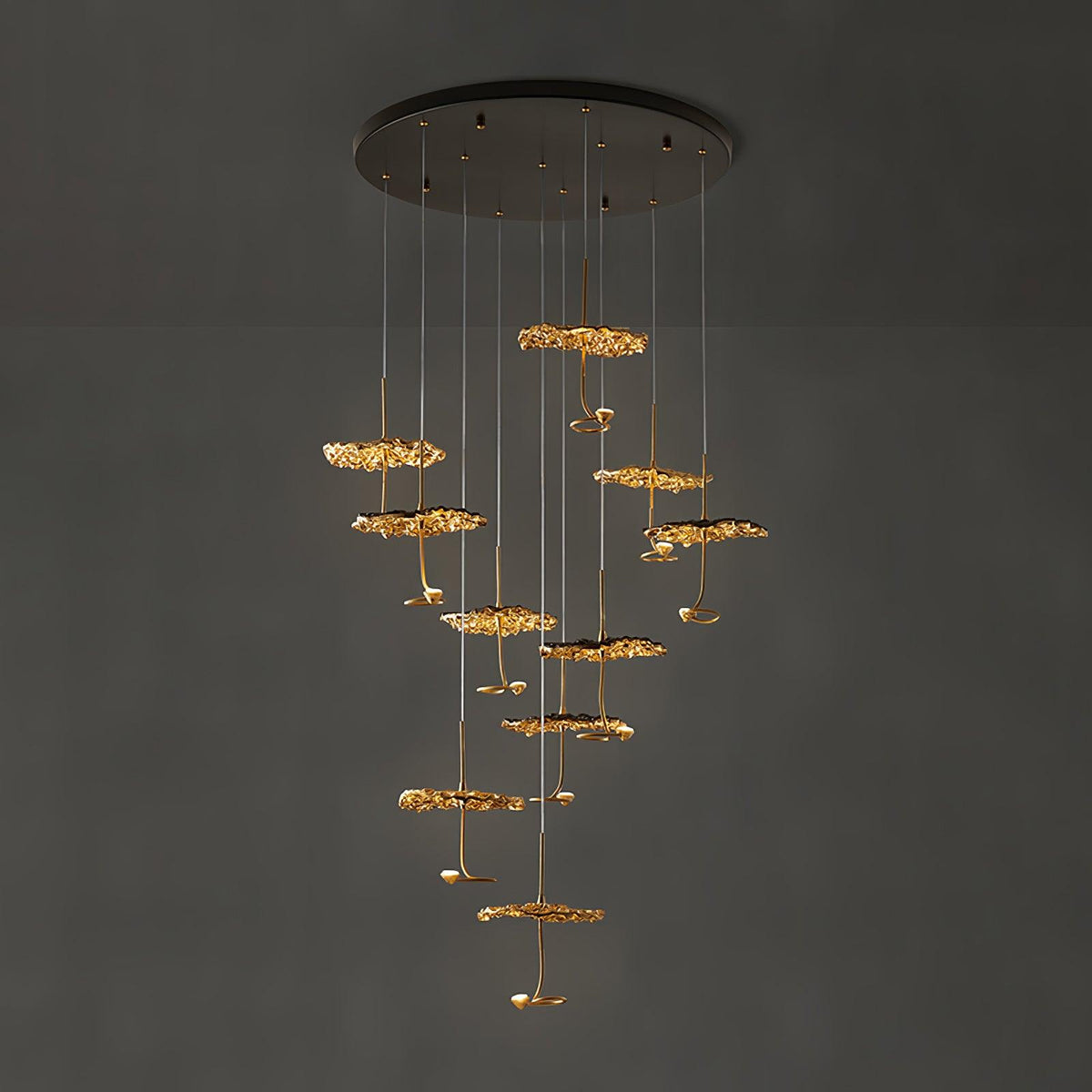 Brass Aviary Constellation Curated Solid Brass C – unlit natural material contrast