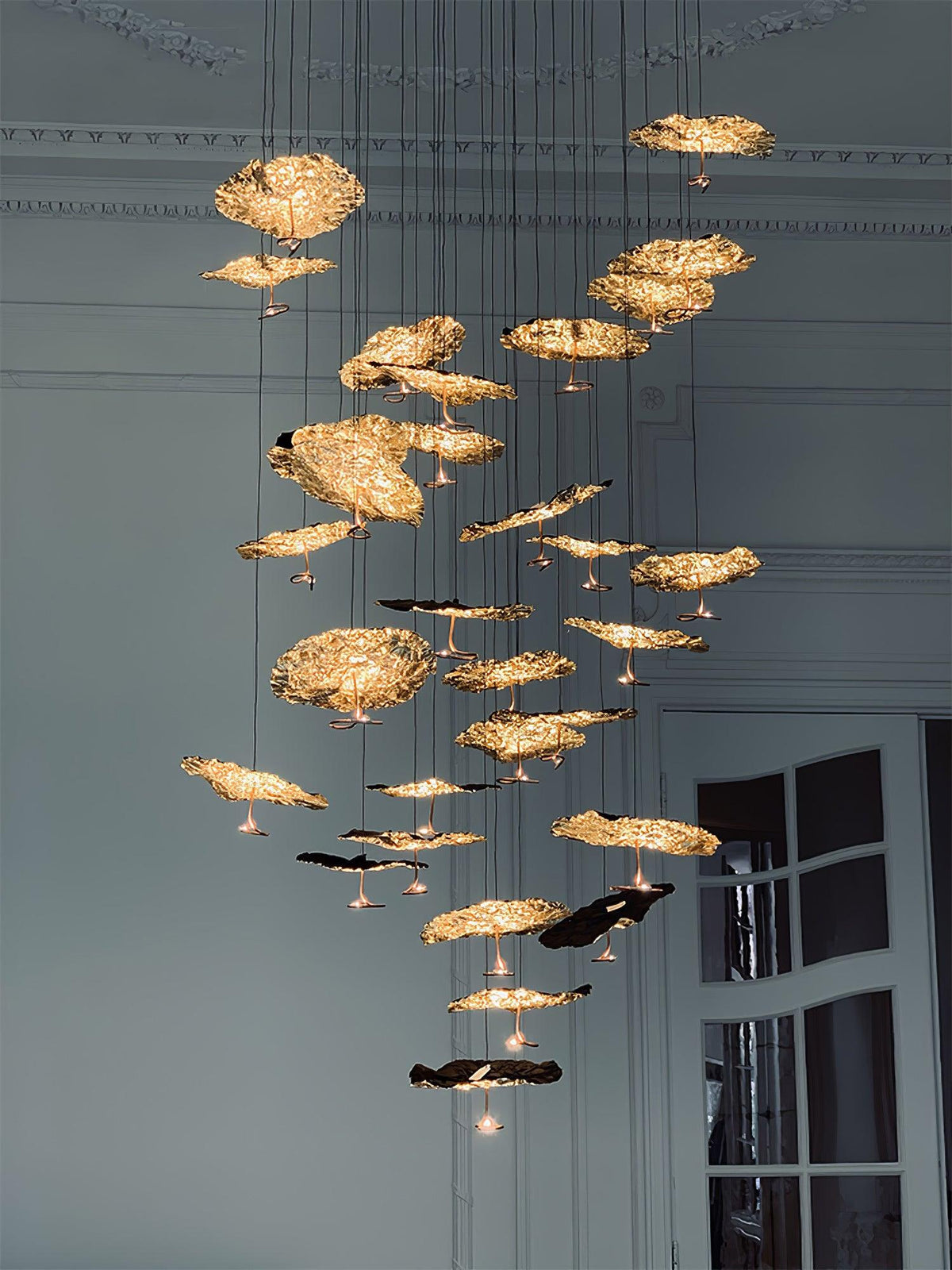Brass Aviary Constellation Curated Solid Brass C – side angled contour profile