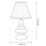 Grainelle Curated Iron & Glass Table Lamp – macro detail view