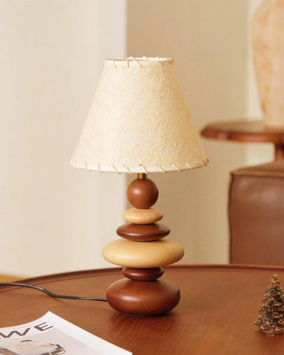 Grainelle Curated Iron & Glass Table Lamp – structural canopy joint detail